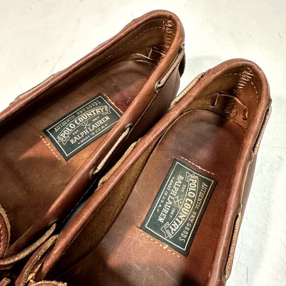 VERY GOOD Rancourt & Co. x Polo Country Handsewn Moccasin Kiltie Loafer USA 11 - Picture 11 of 12